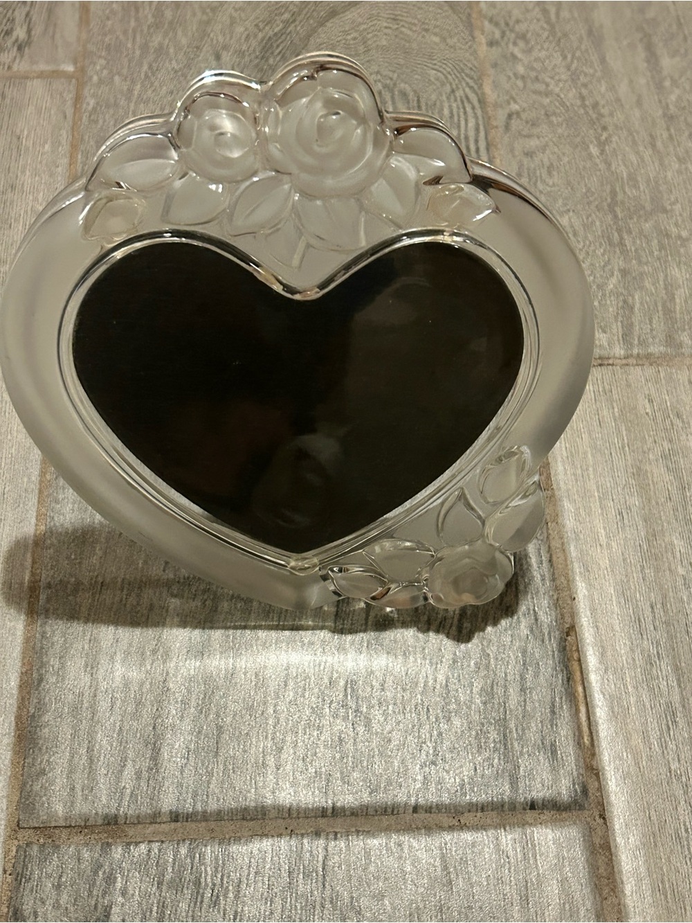 Mikasa Rosemont single heart crystal picture frame